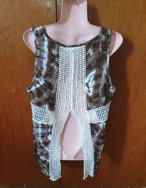 Hippy Tie Dyed Top by TRS (Truworths) with Open Back Size: 38