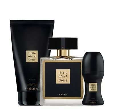 Avon Little Black Dress 3 Piece Set Consisting of Eau De Parfum, roll on deodorant & body lotion