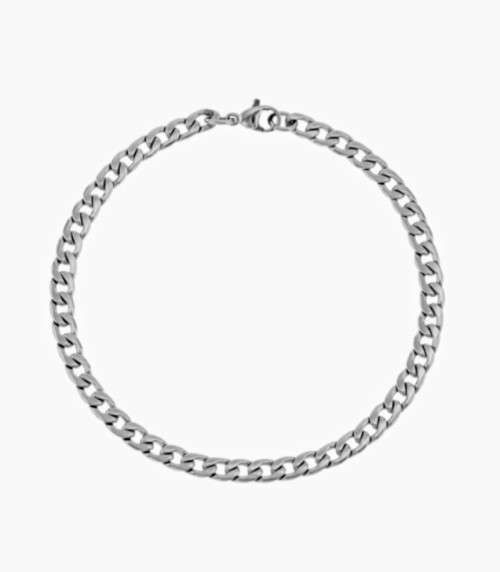 Stainless steel men`s curb bracelet *** Bargain starting bid ***