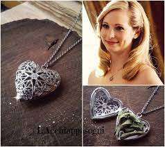 Vampire diaries Caroline Forbes inspired Vervain heart stainless steel Locket on chain