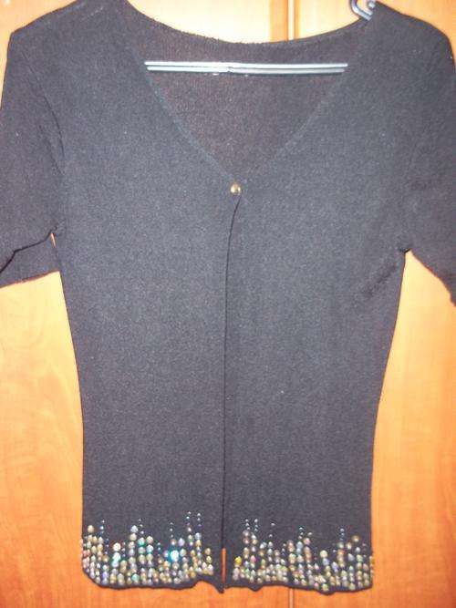 Stunning bling black top / cardigan