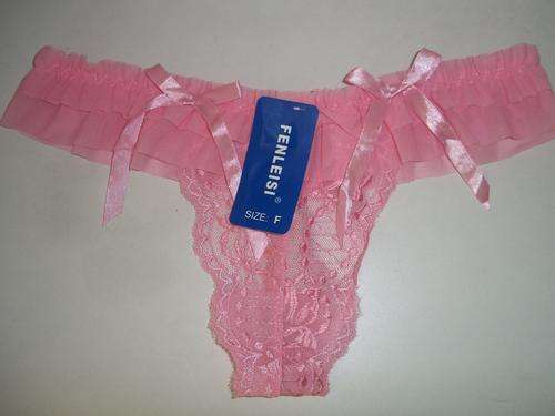 Sexy baby pink g-string panties