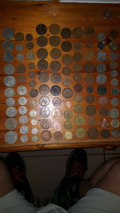 Collection of 104 coins