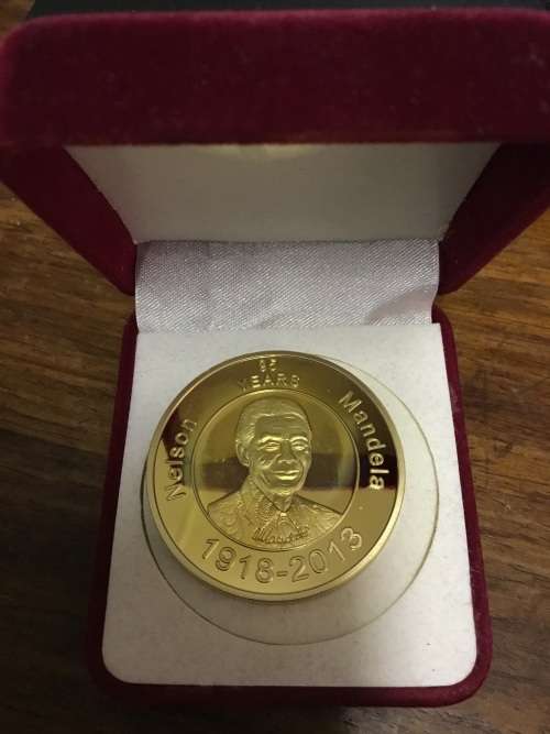 95 Years Mandela medallion