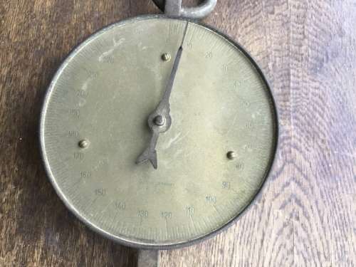 Vintage 220Lb Pull scale made in Germany