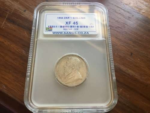 1894 ZAR 1 Shilling XF 45