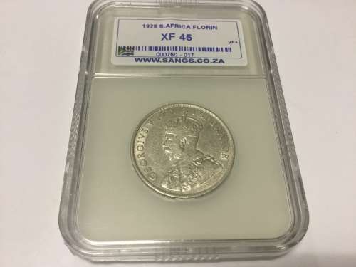 1928 S. Africa Florin (Sangs XF45)