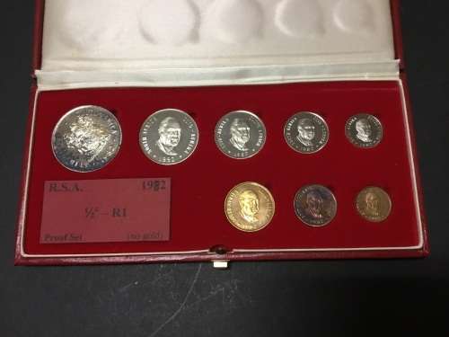 **1982 Proof coin set** SA munt