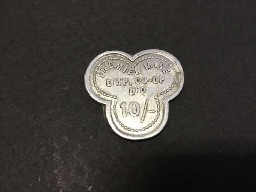Premier mine Emp. Co. Op. Ltd  10/- Token