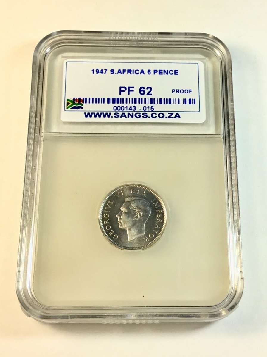 || 1947 Six Pence ||  *Graded PF62*