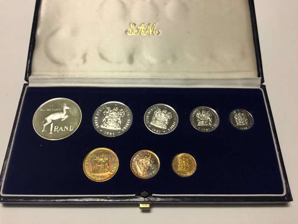 || 1981 SA munt Proof Coin Set ||