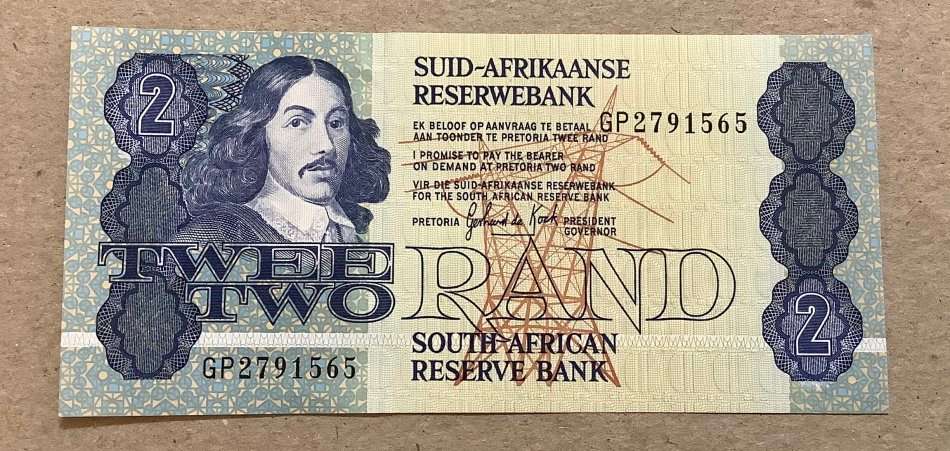 GPC DE KOCK Two Rand Note UNC