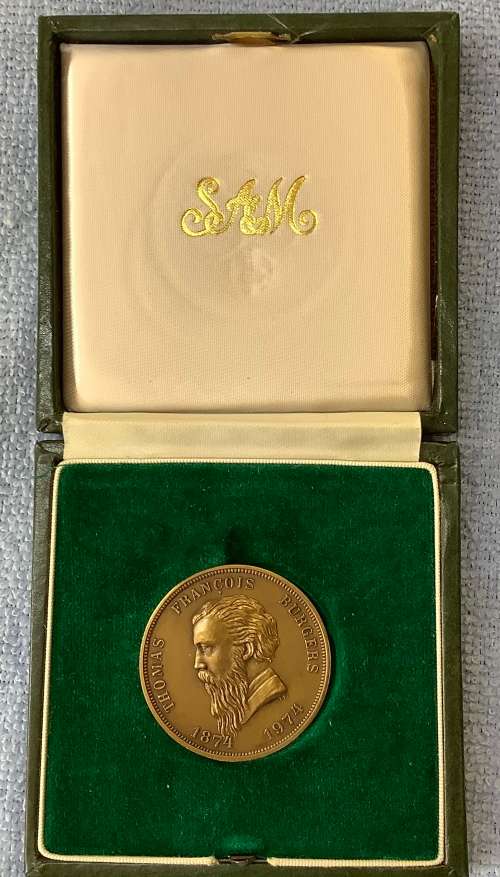 Transvaal Numismatic Society 5th National Convention 1974 Burgers Centenary Medallion