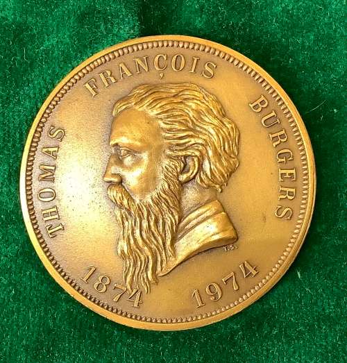 Transvaal Numismatic Society 5th National Convention 1974 Burgers Centenary Medallion