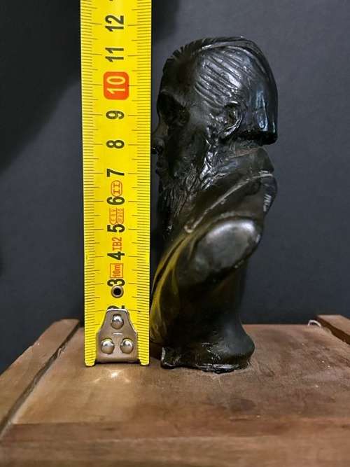 Bust of State President Paul Kruger by Phil Minnaar - Mounted on Wood