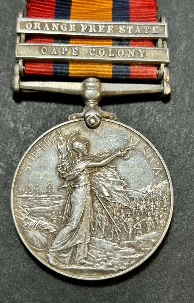 Boer War - Full Size Queen South Africa (QSA) Medal:463 PTE E.E Mcartney Frontier Lt Horse
