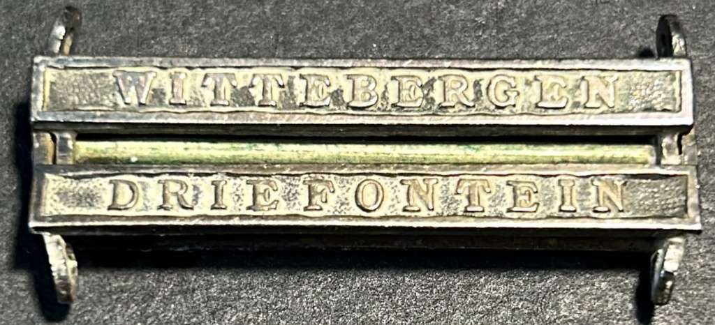 Full Size Queen South Africa (QSA) Medal Bar Pair - Wittebergen/Driefontein