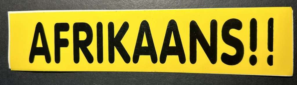 AWB - The Afrikaner Weerstandsbeweging  - Afrikaner Resistence Sticker
