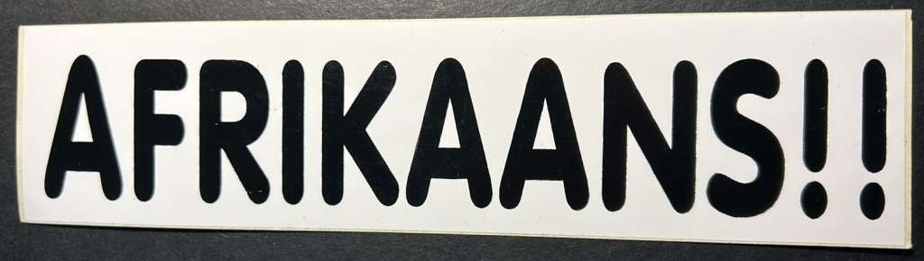 AWB - The Afrikaner Weerstandsbeweging  - Afrikaner Resistence Sticker