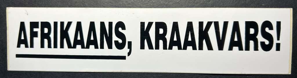 AWB - The Afrikaner Weerstandsbeweging  - Afrikaner Resistence Sticker