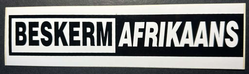 AWB - The Afrikaner Weerstandsbeweging  - Afrikaner Resistence Sticker