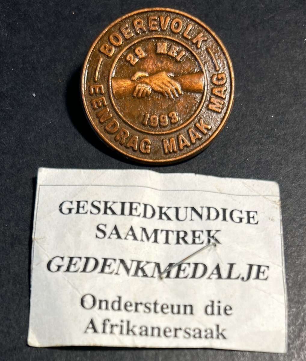 AWB - The Afrikaner Weerstandsbeweging  - Afrikaner Resistence Movement Pin Badge
