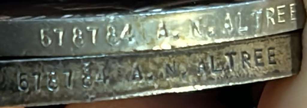 Full Size World War Two Pair to:A.N.Altree