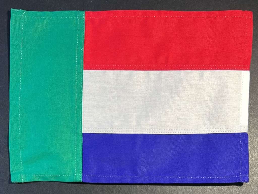 AWB - The Afrikaner Weerstandsbeweging  - Afrikaner Resistence Movement 4 Kleur Desk Flag