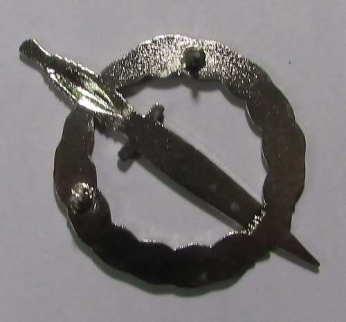 SA Army Special Forces (Recce) Operator Badge - Hallmarked Sterling Silver