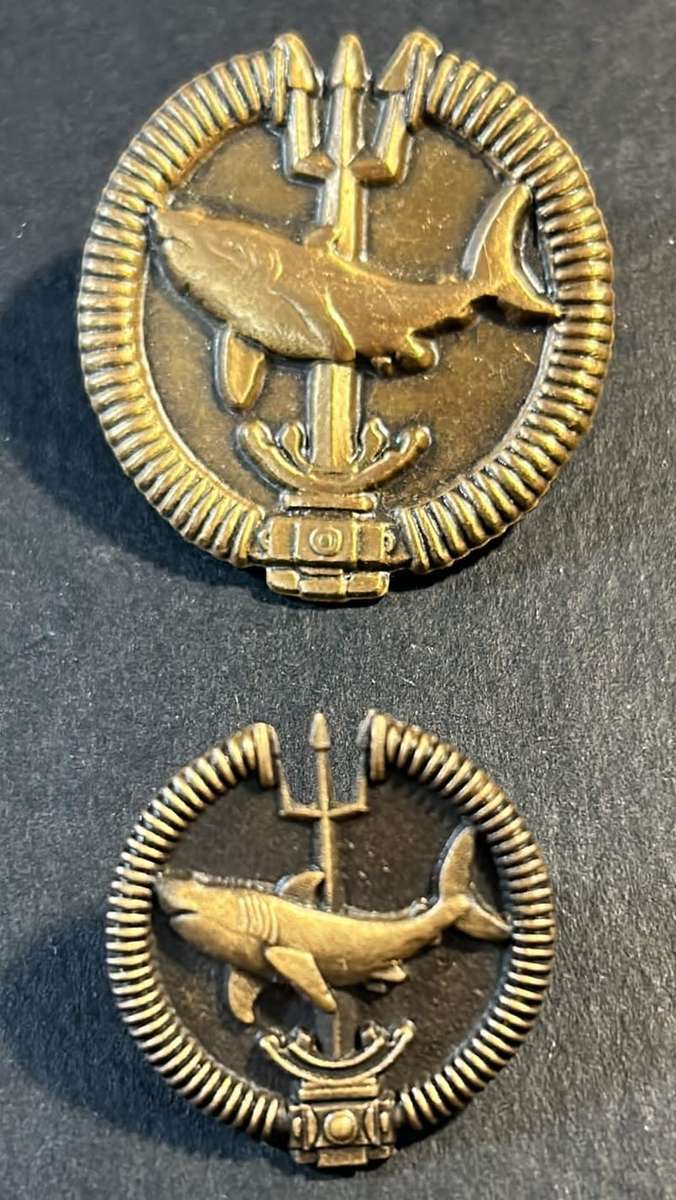 SA Army - Attack Diver ` Bronze` Special Forces Proficiency Badges ( Full Size and Mess Dress )