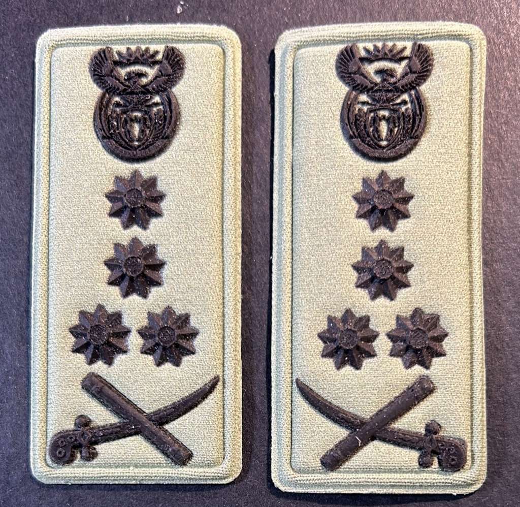 SA Army General Rank Pair