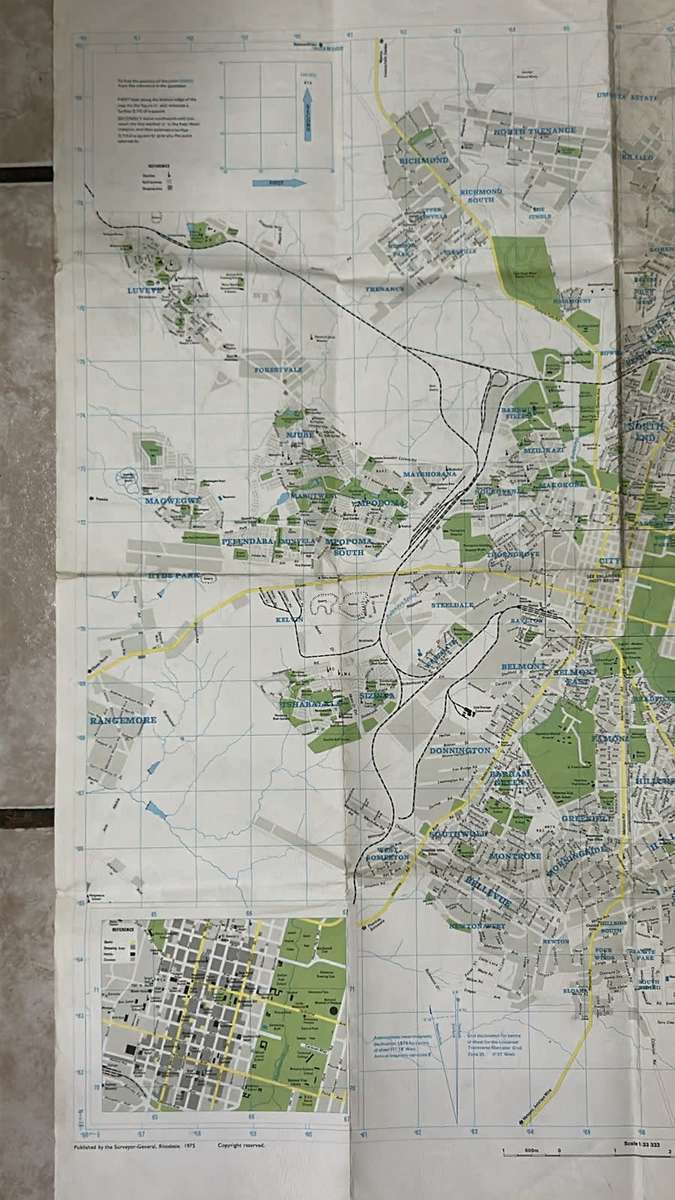 Rhodesia - Vintage Map ( Poor Condition )
