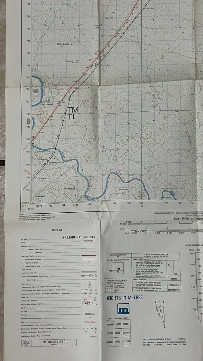 Rhodesia - Vintage Map