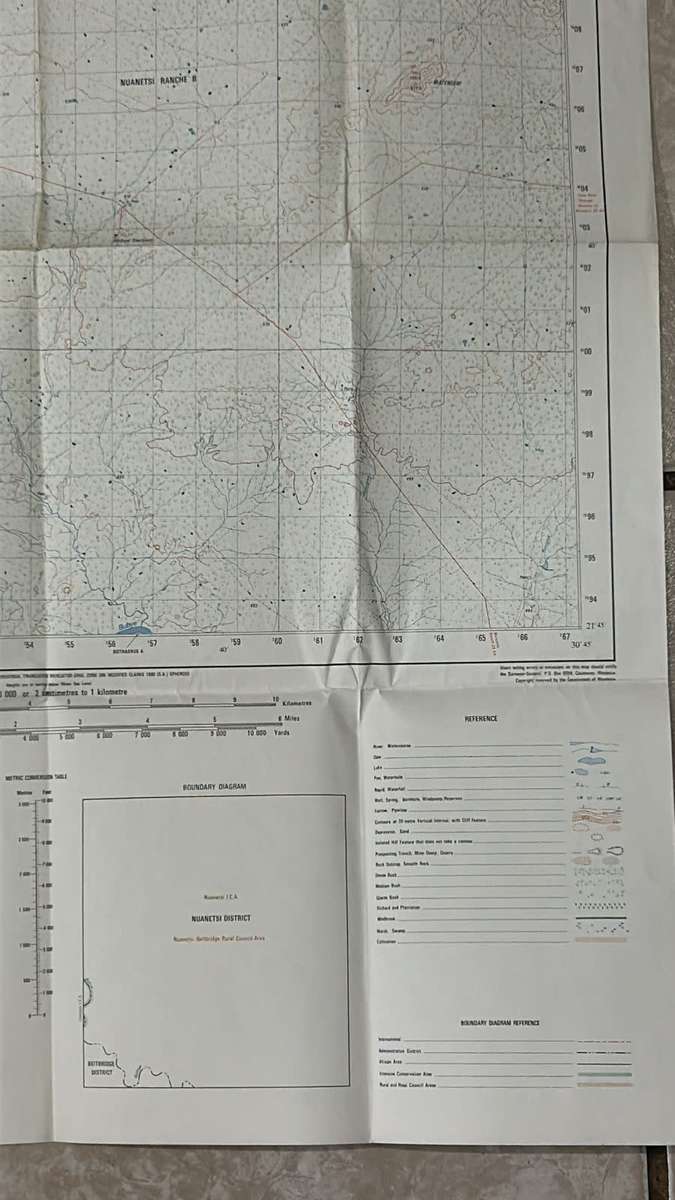 Rhodesia - Vintage Map