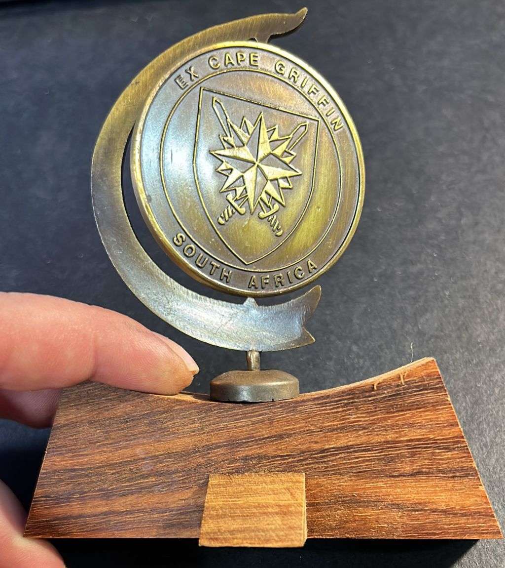 SANDF - Special Forces ` Exercise Cape Griffin ` Trophy and Certificate