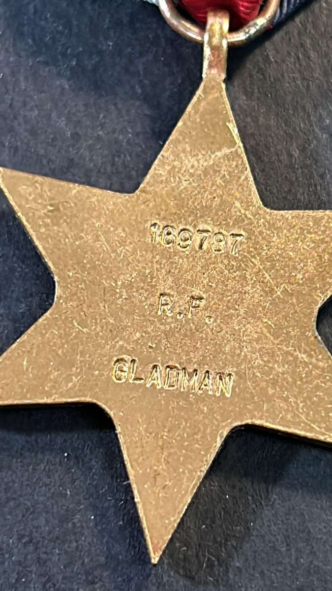 Full Size World War Two Trio:169787 R.F.Gladman