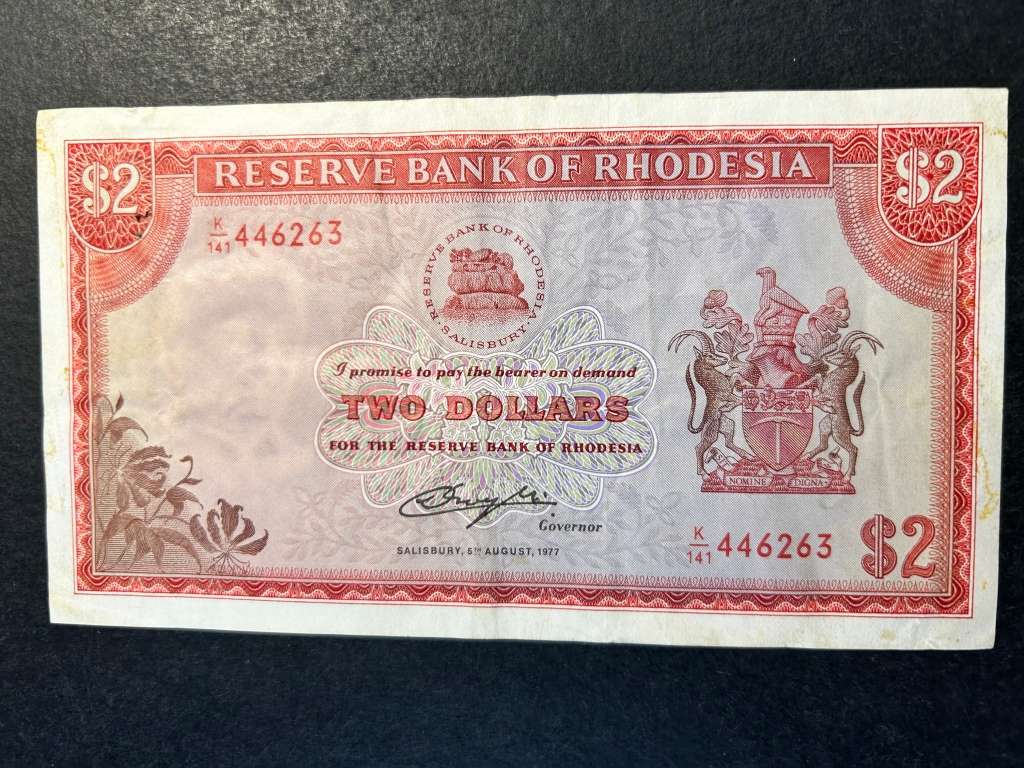 Rhodesia $2 note