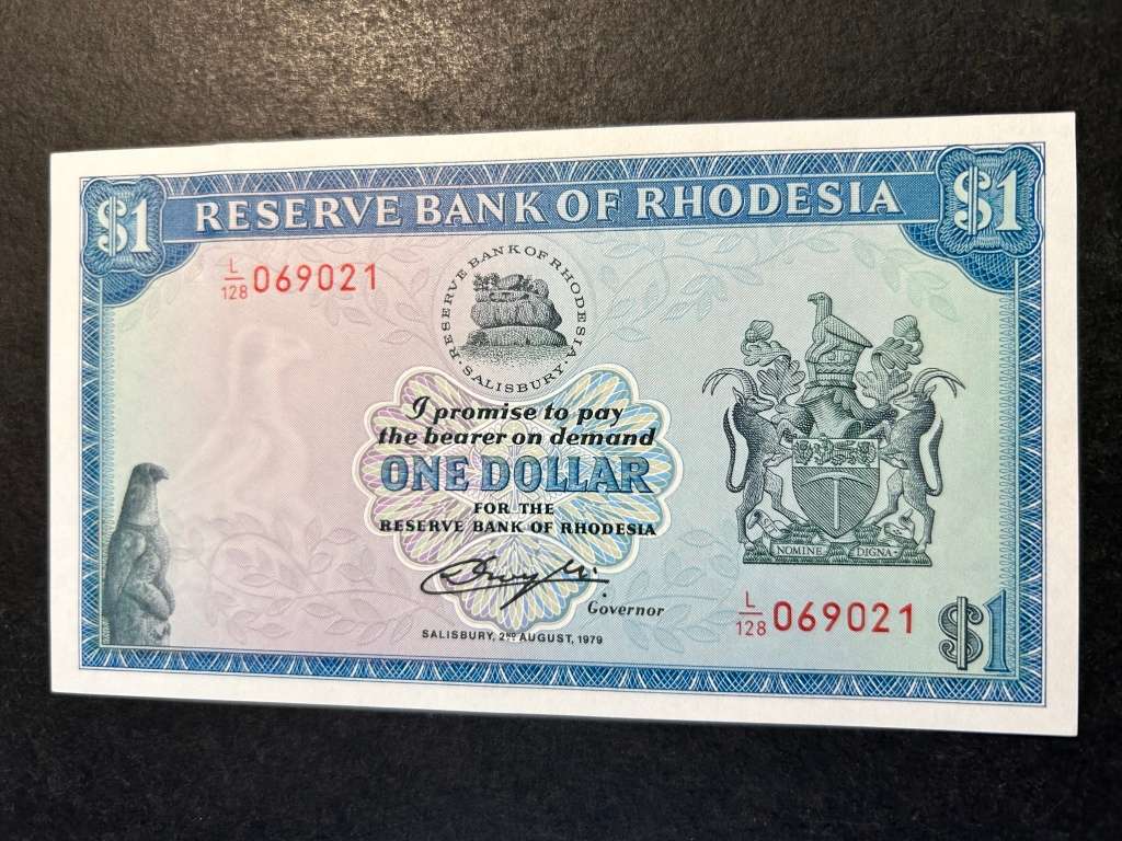 Rhodesia $1 note.