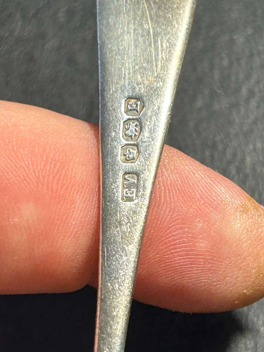 Antique baby Christening gift set in sterling silver.