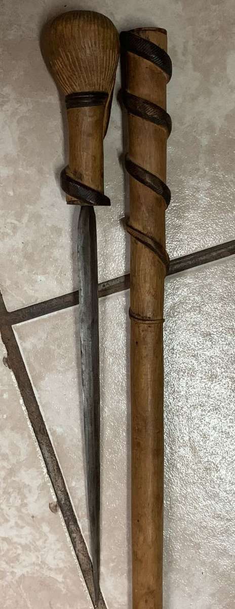 Vintage Knobkerrie with Knife
