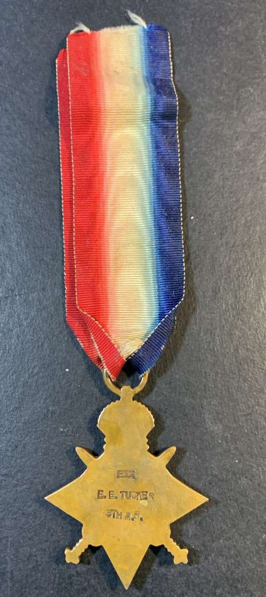 Full Size World War One Medal to:PTE  E.E.Tucker 5TH M.R