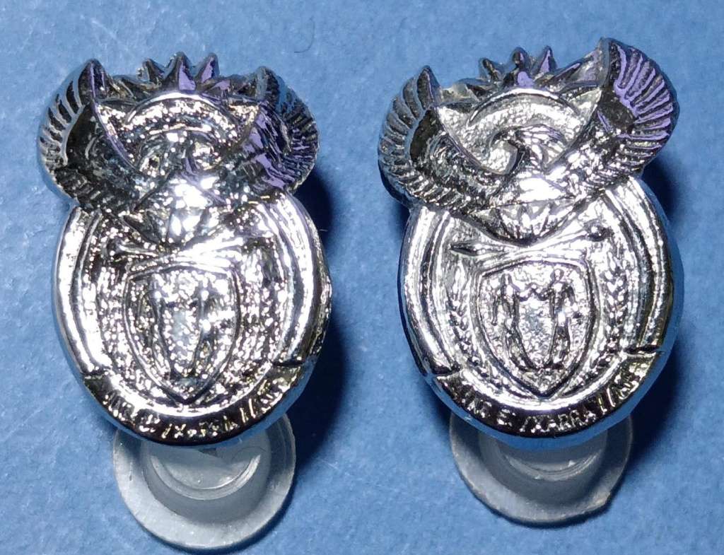 SA Army Rank Badge Pair