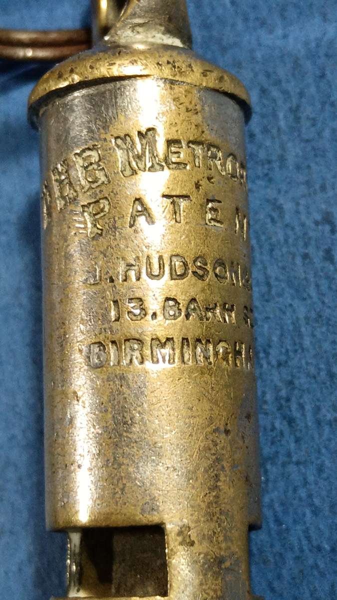 Vintage J.Hudson Whistle with Lanyard