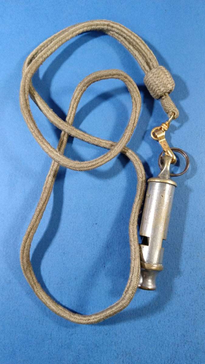 Vintage J.Hudson Whistle with Lanyard