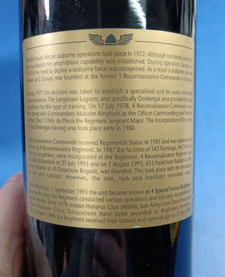 South African Special Forces Wine