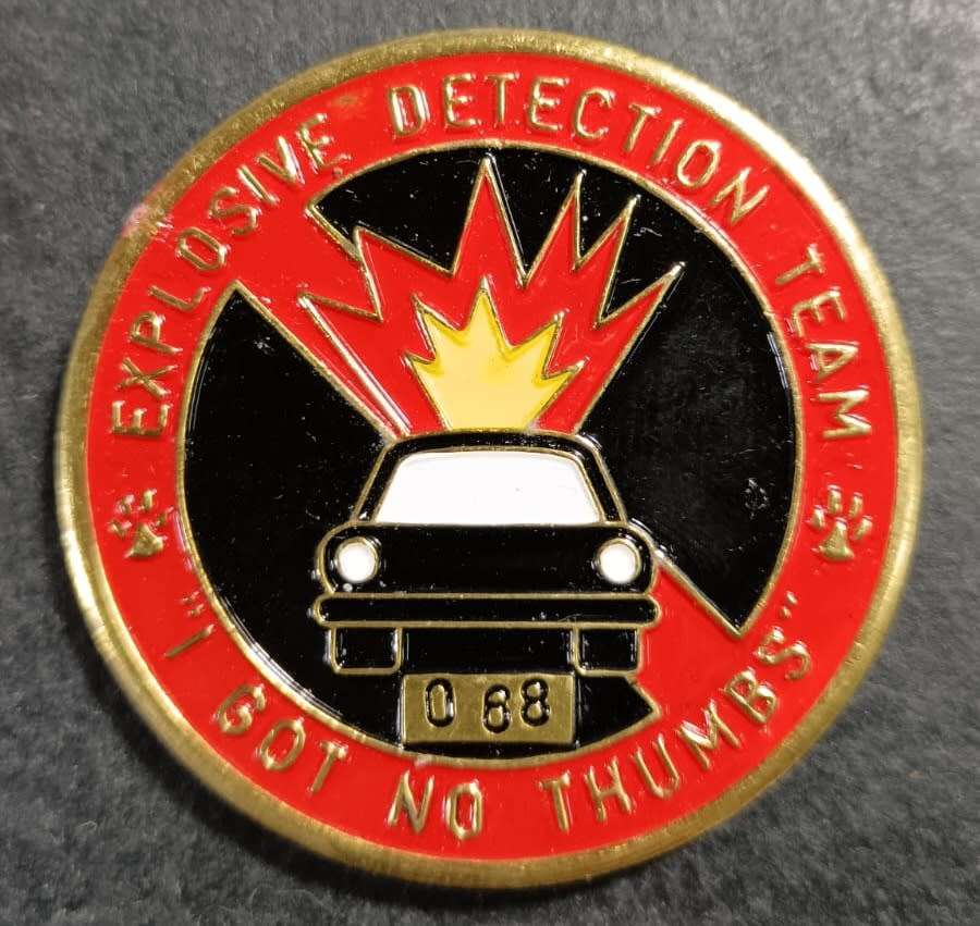 Operation Iraqi Freedom - Explosives Detection Numbered Challange Coin - Number 68