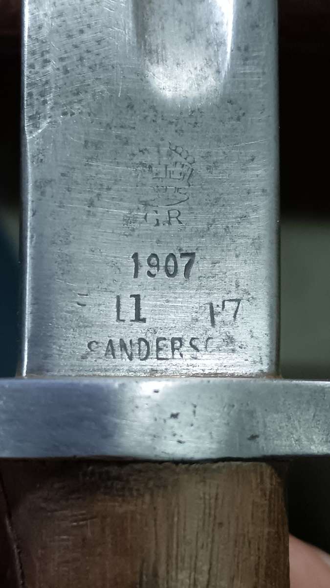 Sanderson - Pattern 1907 Byonet with no Scabbard