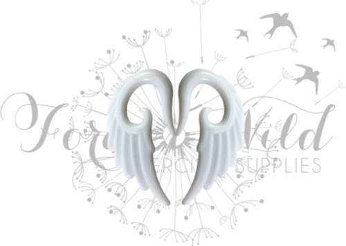 2mm White Angel Wing Hangers