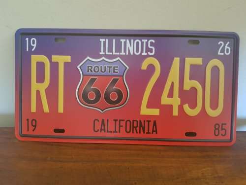 Route 66 Man Cave Metal Sign