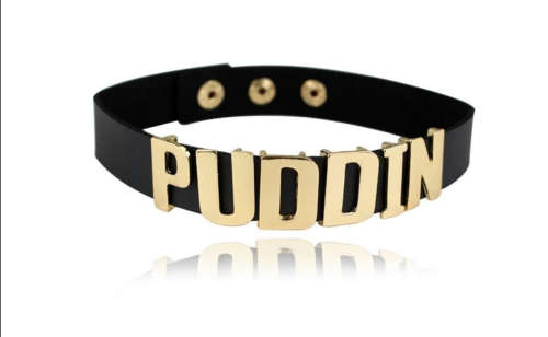 Harley Quinn Puddin Choker - Black